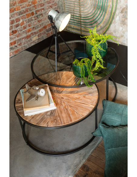 Table Basse moderne Gigogne Originale Ronde J Line - 2