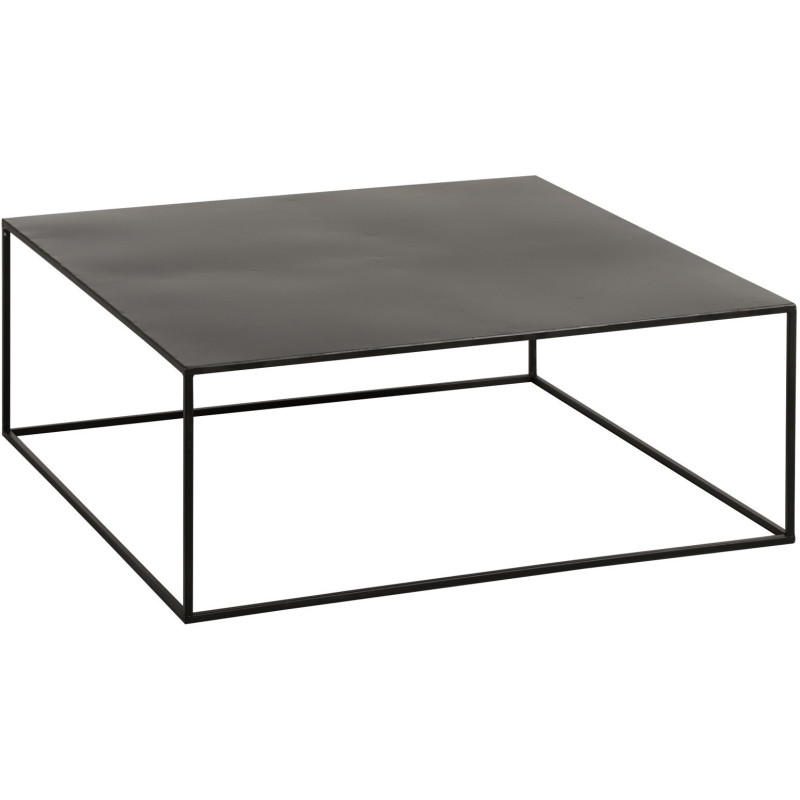 Table basse Carrée Loft en Métal Noir - 1