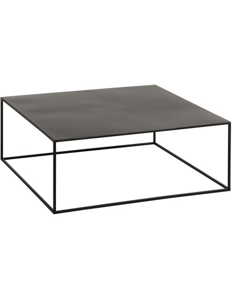 Table basse Carrée Loft en Métal Noir - 1