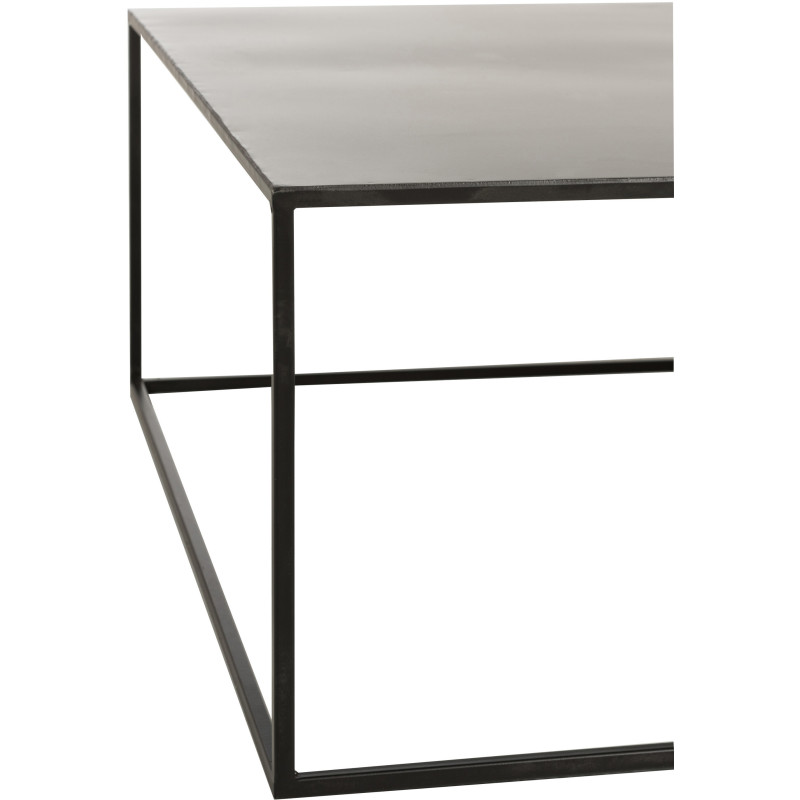 Table basse Carrée Loft en Métal Noir - 3