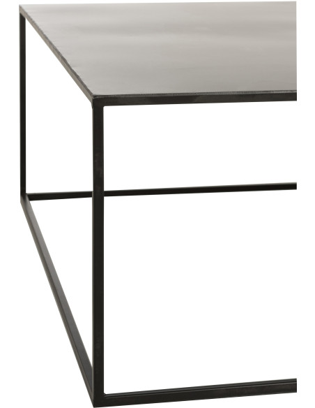 Table basse Carrée Loft en Métal Noir - 3