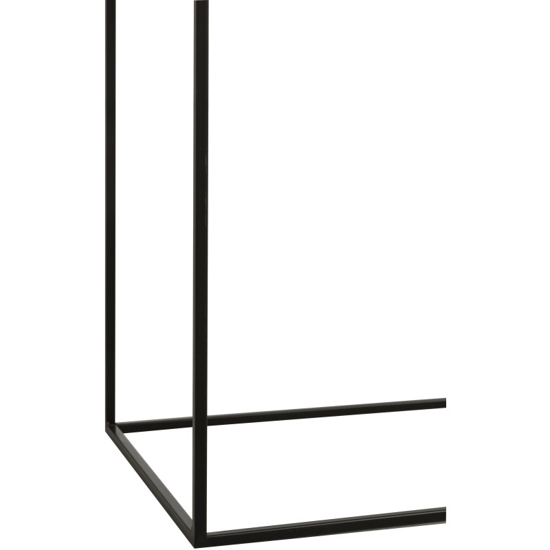 Console Rectangulaire 1 étagère Loft en Métal Noir - 4