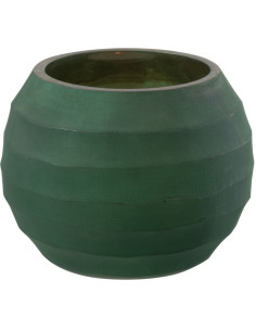 Photophore original Boule Diamètre 12 cm en Verre Vert Elyssa - 1