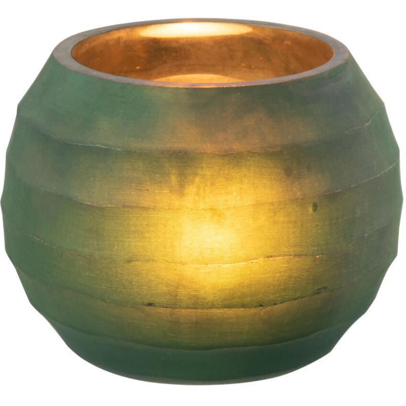 Photophore original Boule Diamètre 12 cm en Verre Vert Elyssa - 2