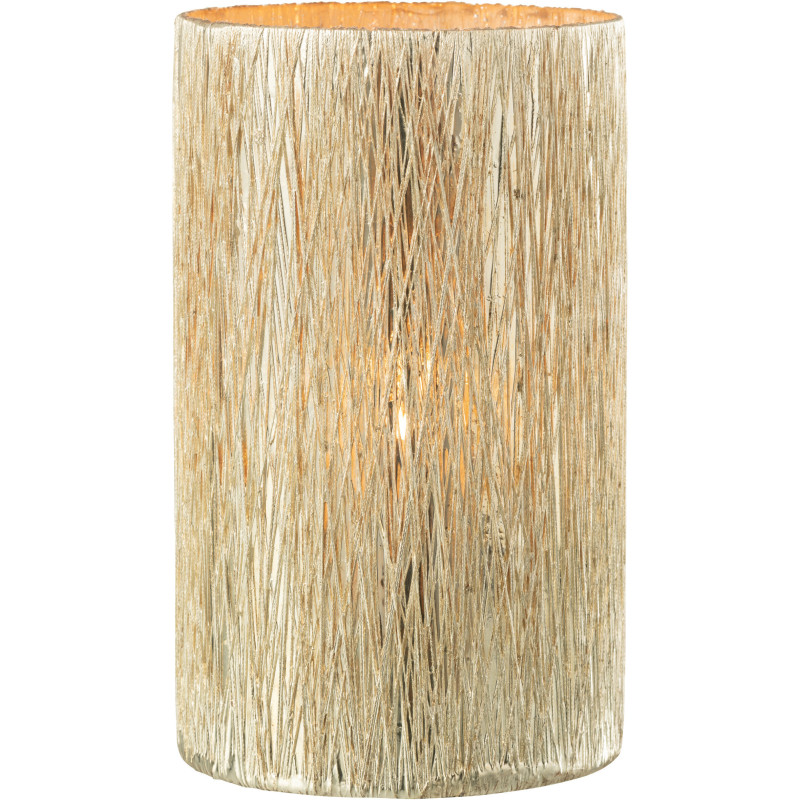 Photophore design cylindrique Diamètre 12 cm en Verre Argenté Inayae - 2