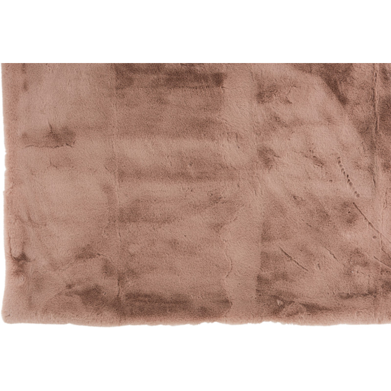 Plaid 130x180 Cutie en Polyester Rose poudré - 3