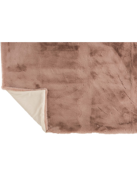 Plaid 130x180 Cutie en Polyester Rose poudré - 4