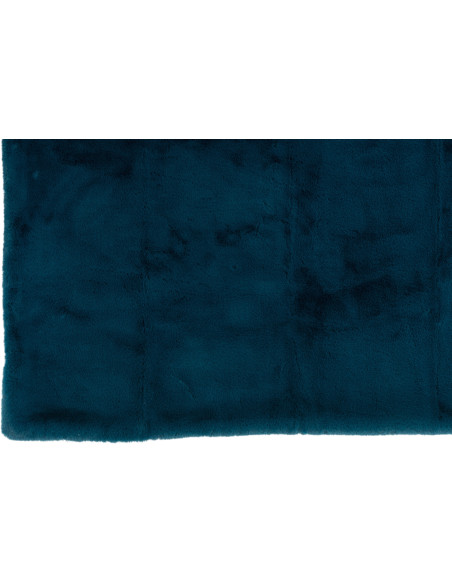 Plaid 130x180 Cutie en Polyester Bleu pétrole - 3