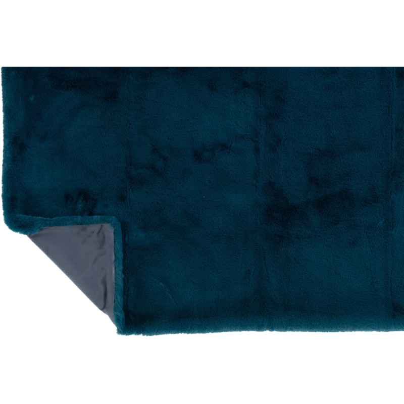 Plaid 130x180 Cutie en Polyester Bleu pétrole - 4