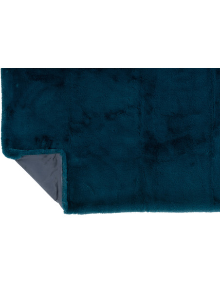 Plaid 130x180 Cutie en Polyester Bleu pétrole - 4