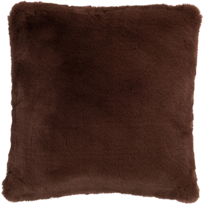 Coussin Carré Cutie 45x45 en Polyester Marron - 1