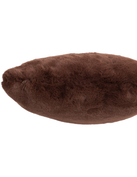 Coussin Carré Cutie 45x45 en Polyester Marron - 2
