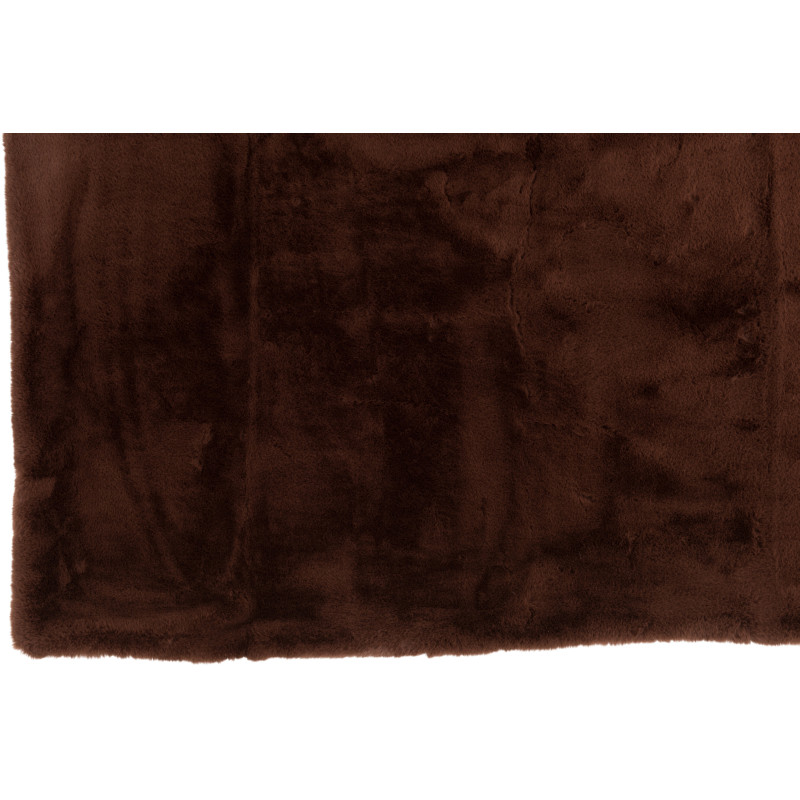 Plaid 130x180 Cutie en Polyester Marron - 3