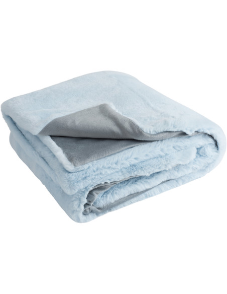 Plaid 130x180 Cutie en Polyester Bleu clair - 2