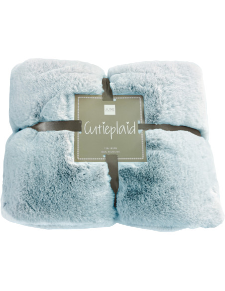 Plaid 130x180 Cutie en Polyester Bleu clair - 5