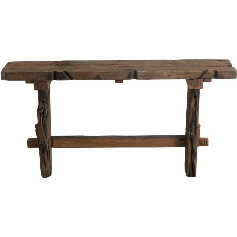 Console Rectangulaire Arwen en Bois recyclé Marron - 3