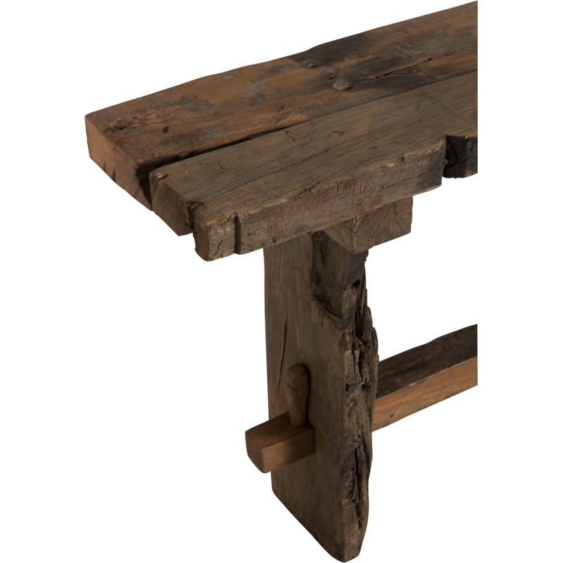 Console Rectangulaire Arwen en Bois recyclé Marron - 5