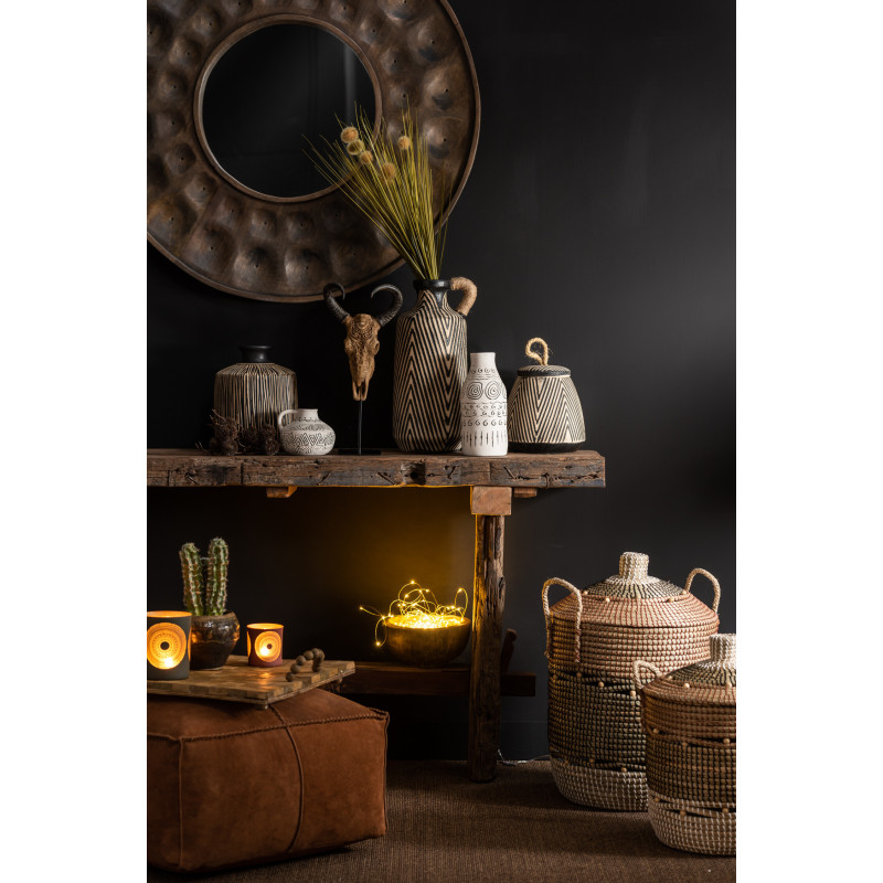 Console Rectangulaire Arwen en Bois recyclé Marron - 6