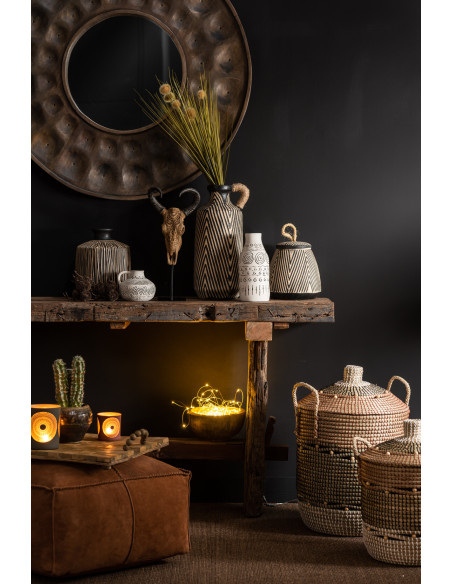 Console Rectangulaire Arwen en Bois recyclé Marron - 6