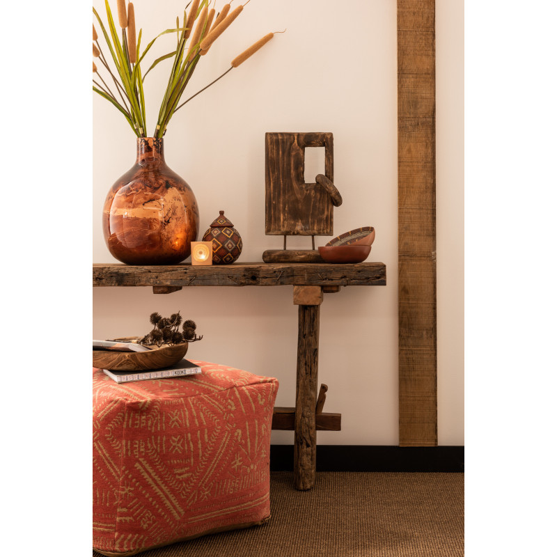 Console Rectangulaire Arwen en Bois recyclé Marron - 7