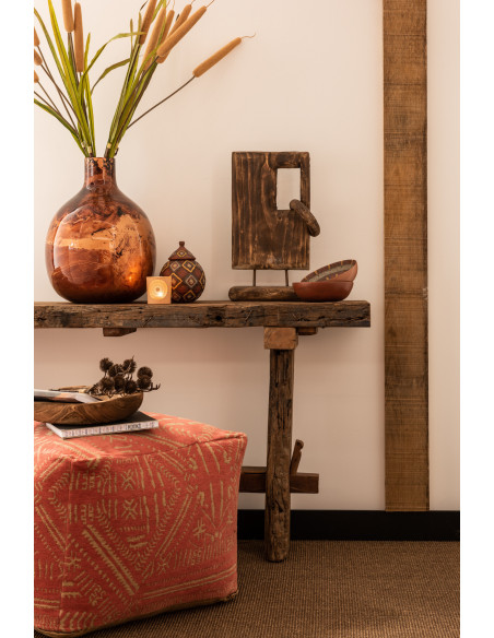 Console Rectangulaire Arwen en Bois recyclé Marron - 7