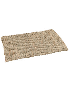 Tapis rectangulaire 35x50 en paille naturelle - 1