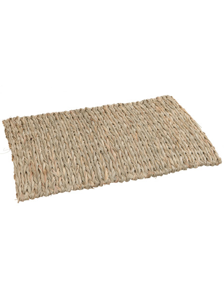 Tapis rectangulaire 35x50 en paille naturelle - 1