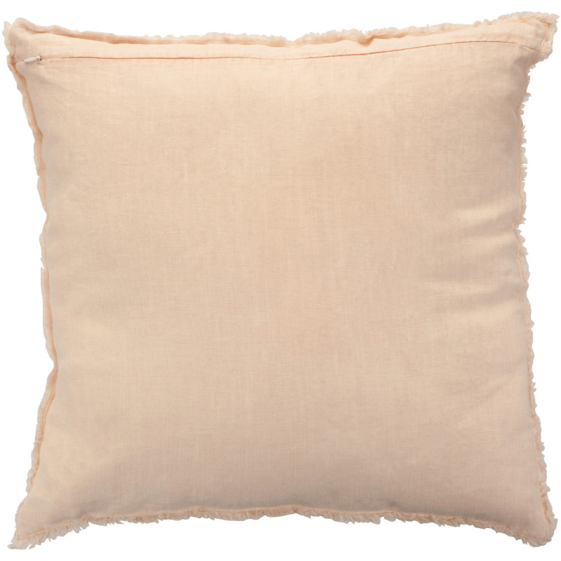Coussin Carré Nuance 45x45 en Lin délavé Saumon - 2