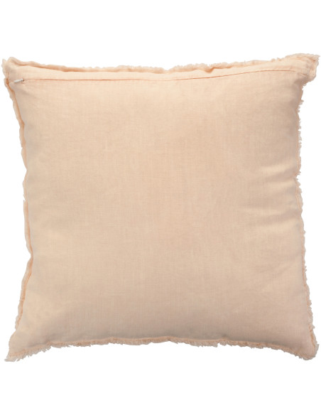 Coussin Carré Nuance 45x45 en Lin délavé Saumon - 2
