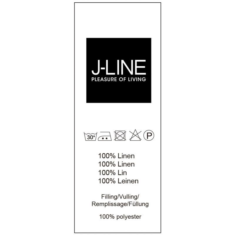 Coussin Carré Nuance 45x45 en Lin délavé Pêche - 4