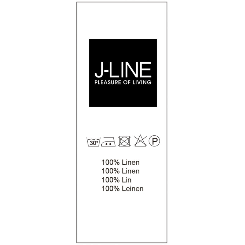 Voilage rideau pêche en coton et lin 140x290 - 2