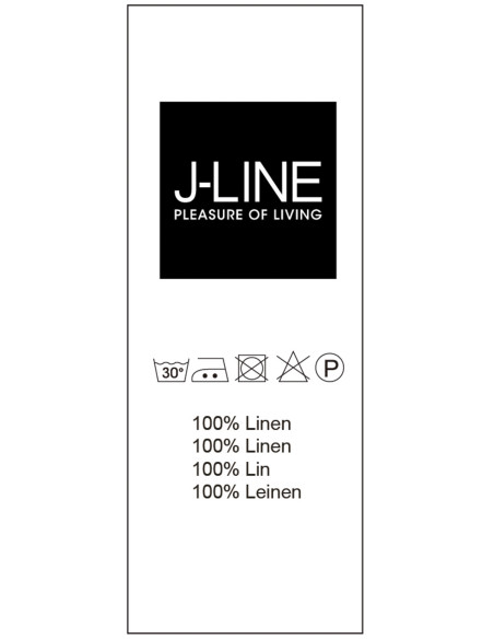 Voilage rideau pêche en coton et lin 140x290 - 2