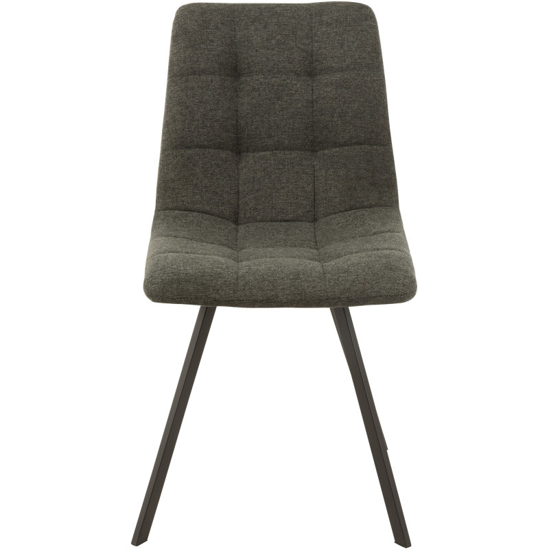 Chaise moderne gris foncé chiné - 2