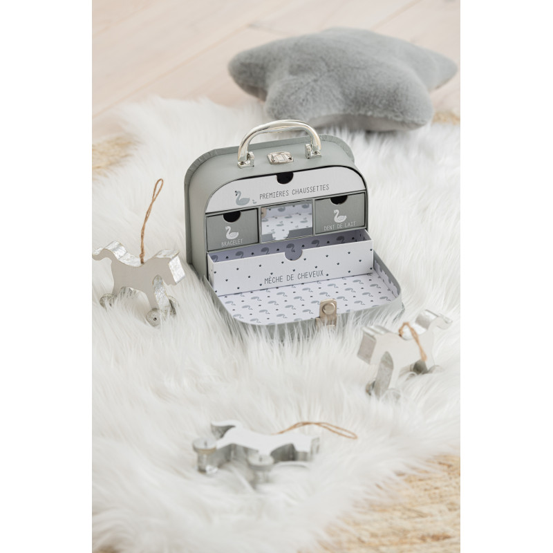 Suspension de Noël Cheval en Bois d'eucalyptus Argenté - 2