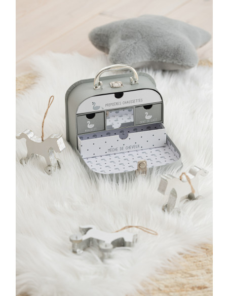 Suspension de Noël Cheval en Bois d'eucalyptus Argenté - 2