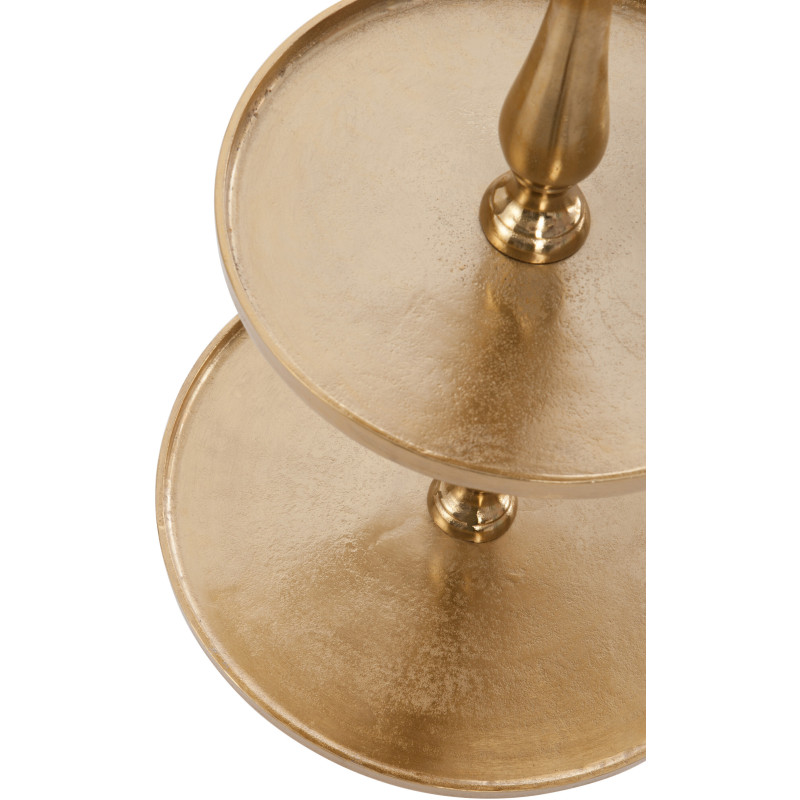 Plateau de table doré 3 niveaux en métal 42x94 - 2