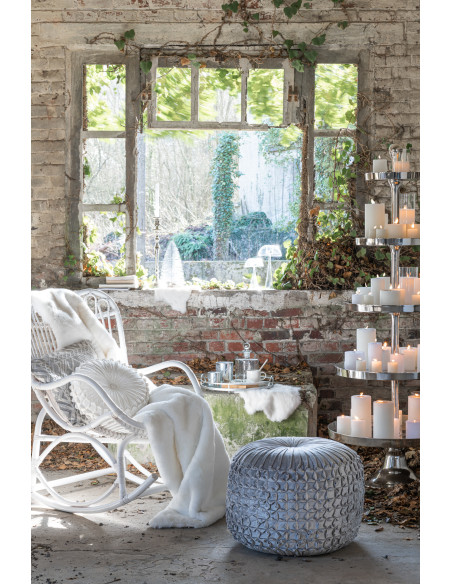 Plaid 130x180 Cutie en Polyester Blanc - 2