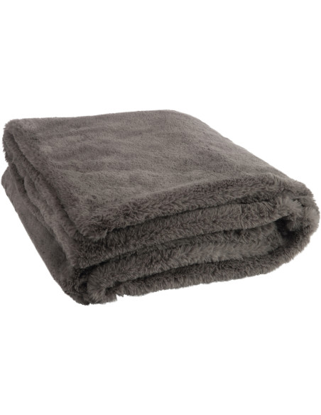 Plaid 130x180 Cutie en Polyester Gris foncé - 1