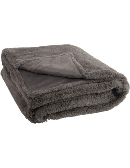 Plaid 130x180 Cutie en Polyester Gris foncé - 2