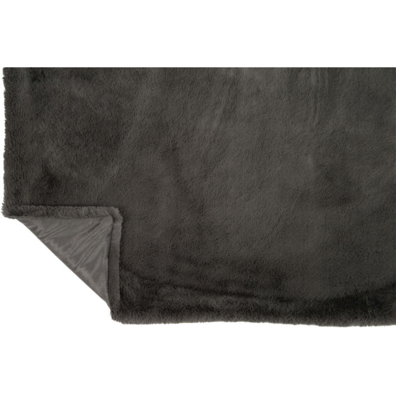 Plaid 130x180 Cutie en Polyester Gris foncé - 4