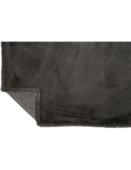 Plaid 130x180 Cutie en Polyester Gris foncé - 4