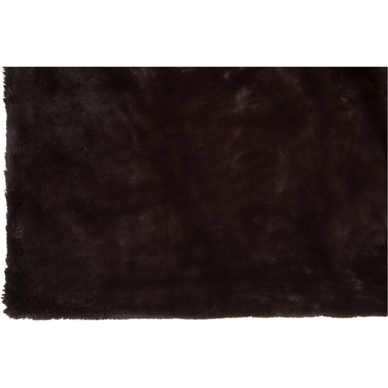 Plaid 130x180 Cutie en Polyester Marron foncé - 3