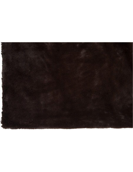 Plaid 130x180 Cutie en Polyester Marron foncé - 3