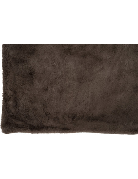 Plaid 130x180 Cutie en Polyester Taupe - 3