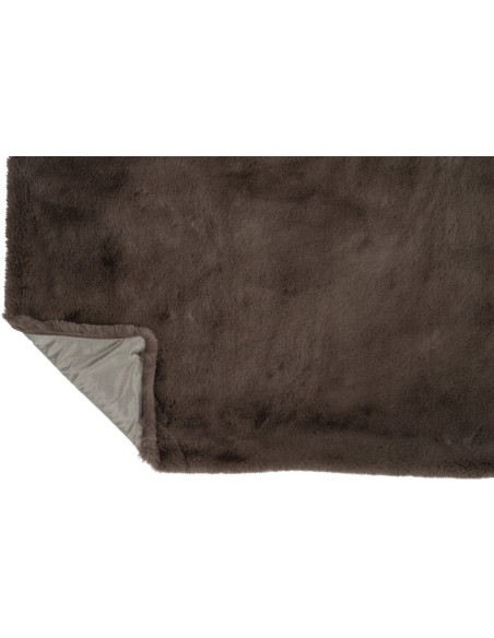 Plaid 130x180 Cutie en Polyester Taupe - 4