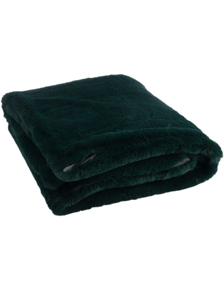 Plaid 130x180 Cutie en Polyester Vert foncé - 1