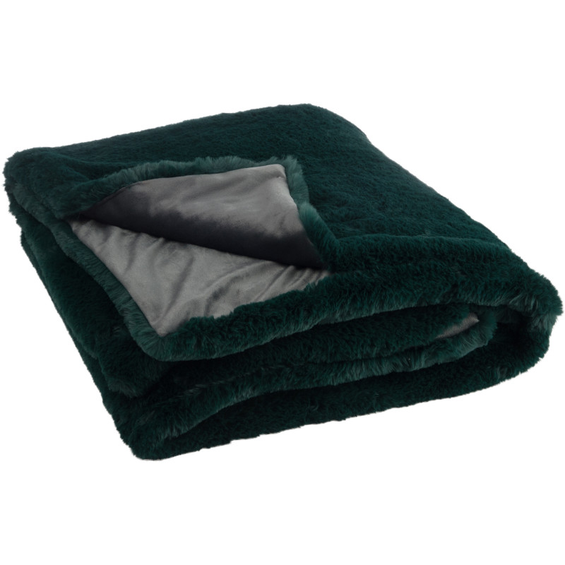 Plaid 130x180 Cutie en Polyester Vert foncé - 2