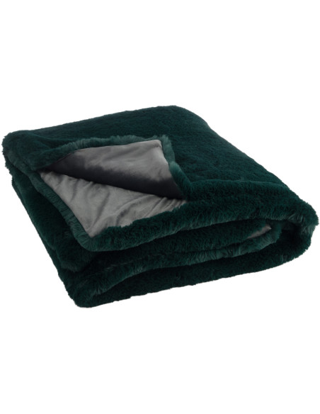 Plaid 130x180 Cutie en Polyester Vert foncé - 2