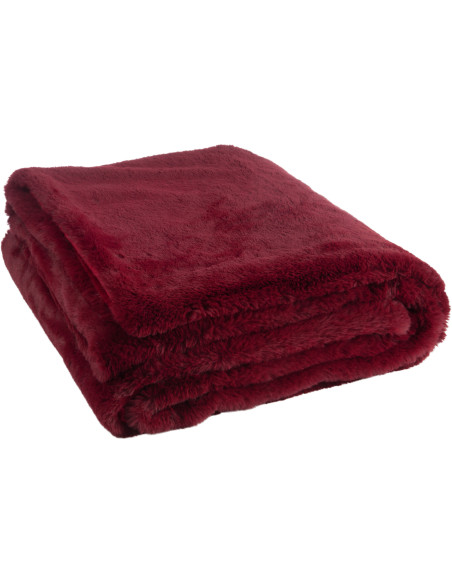 Plaid 130x180 Cutie en Polyester Rouge - 1