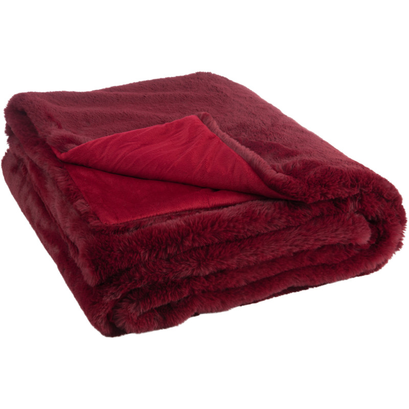 Plaid 130x180 Cutie en Polyester Rouge - 2